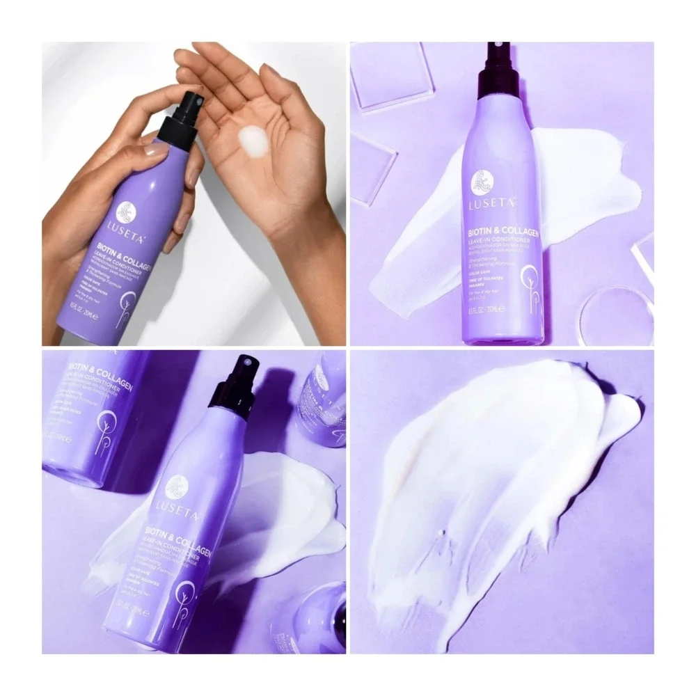 LUSETA‎ BIOTIN & COLLAGEN LEAVE-IN HAIR CONDITIONER Strengthen Thicken Dry Hair